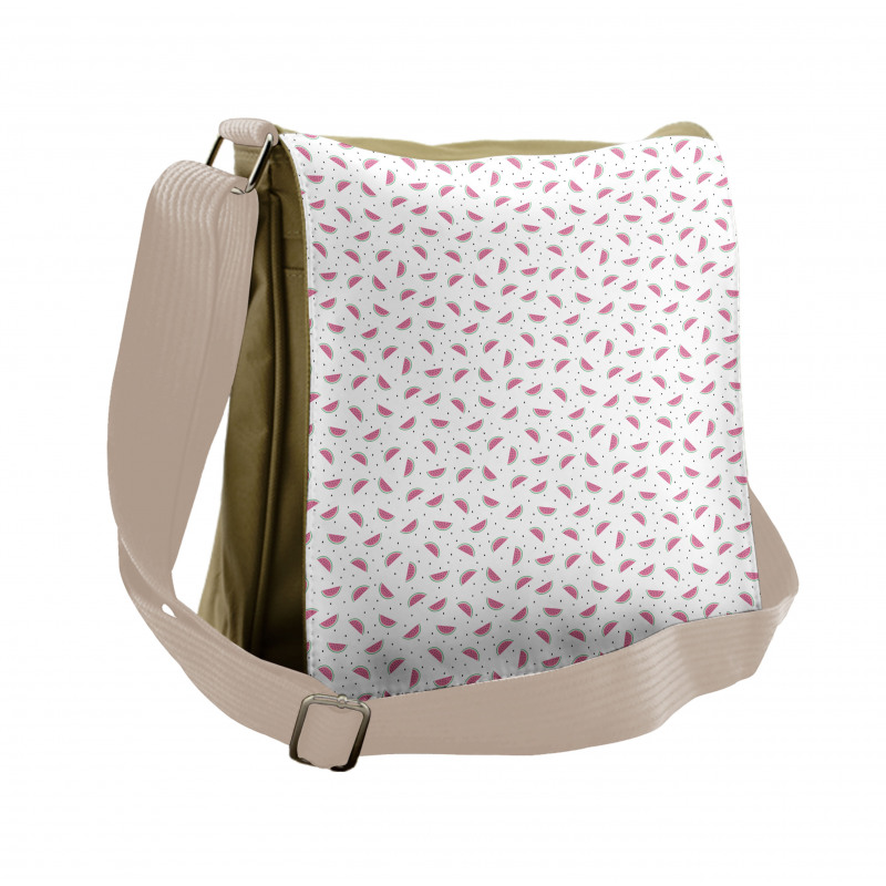 Doodle Slices Summer Messenger Bag