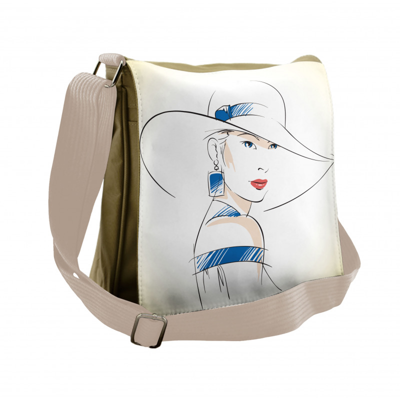 Fashion Sketch Messenger Bag