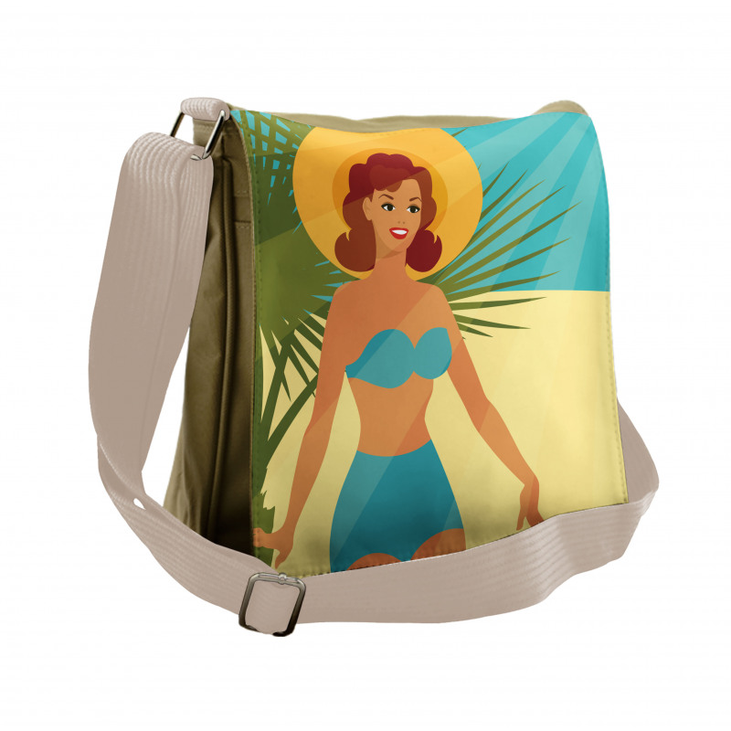 1950s Style Bikini Messenger Bag