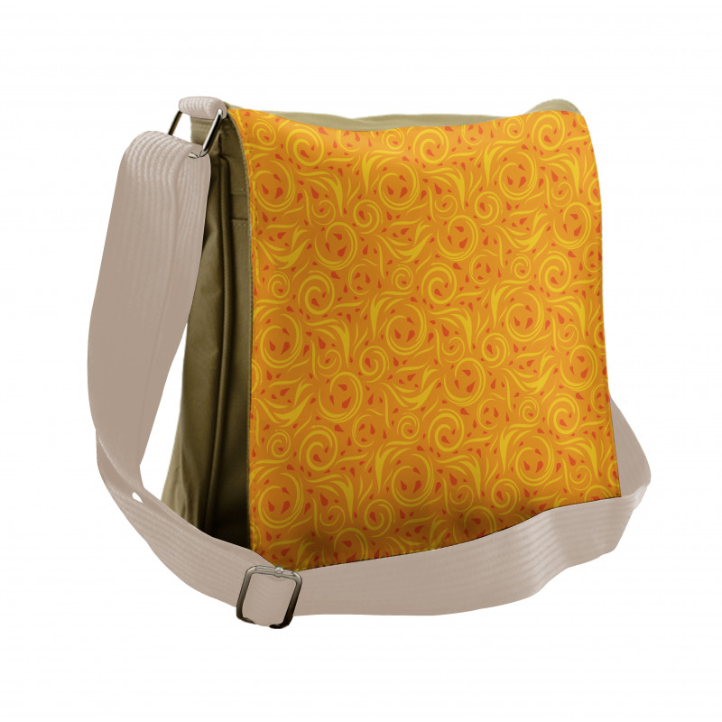 Swirling Autumn Leaves Messenger Bag