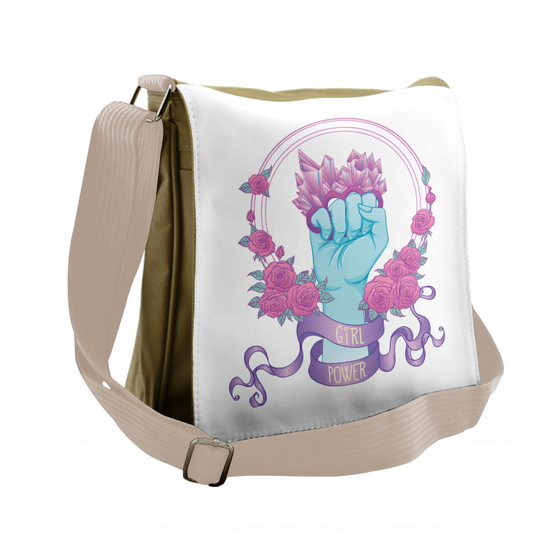 Fist Female Power Messenger Bag