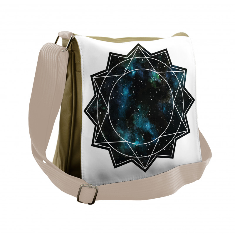 Polygonal Star Messenger Bag