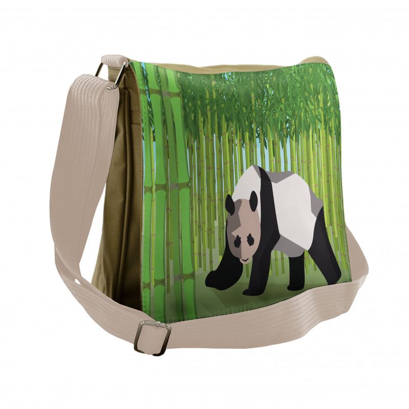 Panda Bamboo Messenger Bag