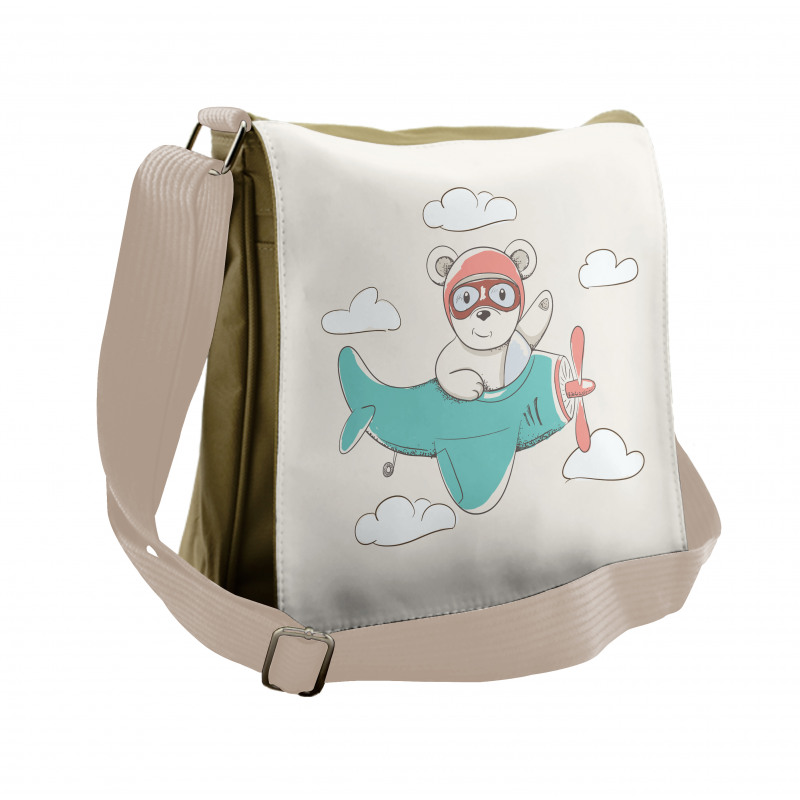 Child Bear in the Sky Messenger Bag