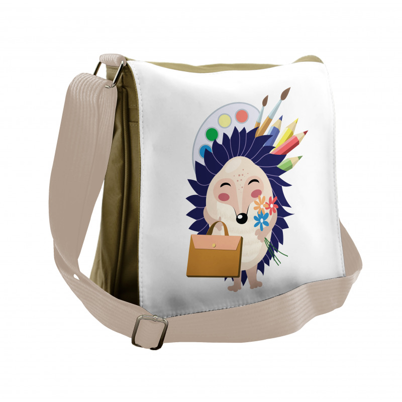 School Boy Animal Messenger Bag