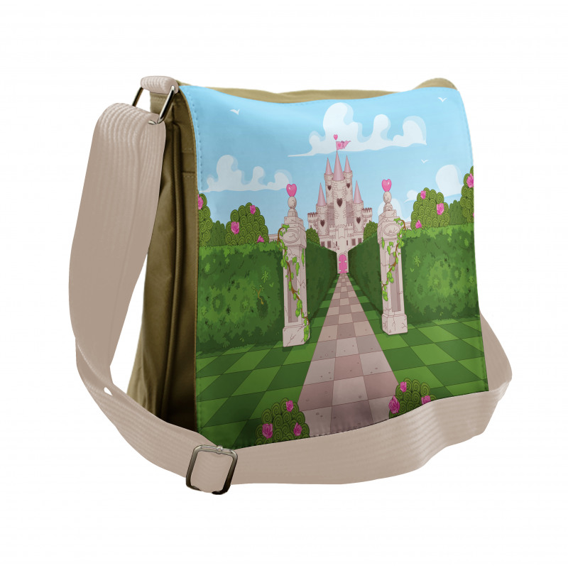 Ivy Covered Pillars Messenger Bag