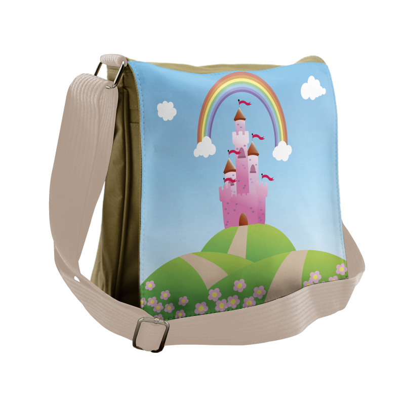 Clouds Princess Castle Messenger Bag