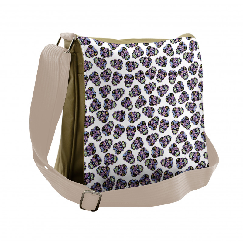 Calavera Skulls Messenger Bag