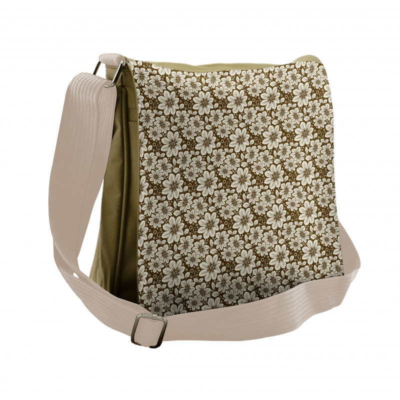 Cosmos Flower Messenger Bag