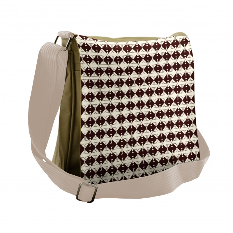 Traditional Pattern Messenger Bag