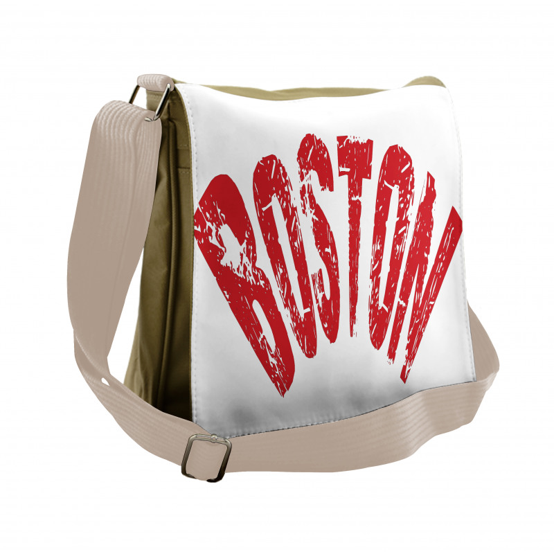 Calligraphic Letters Form Messenger Bag