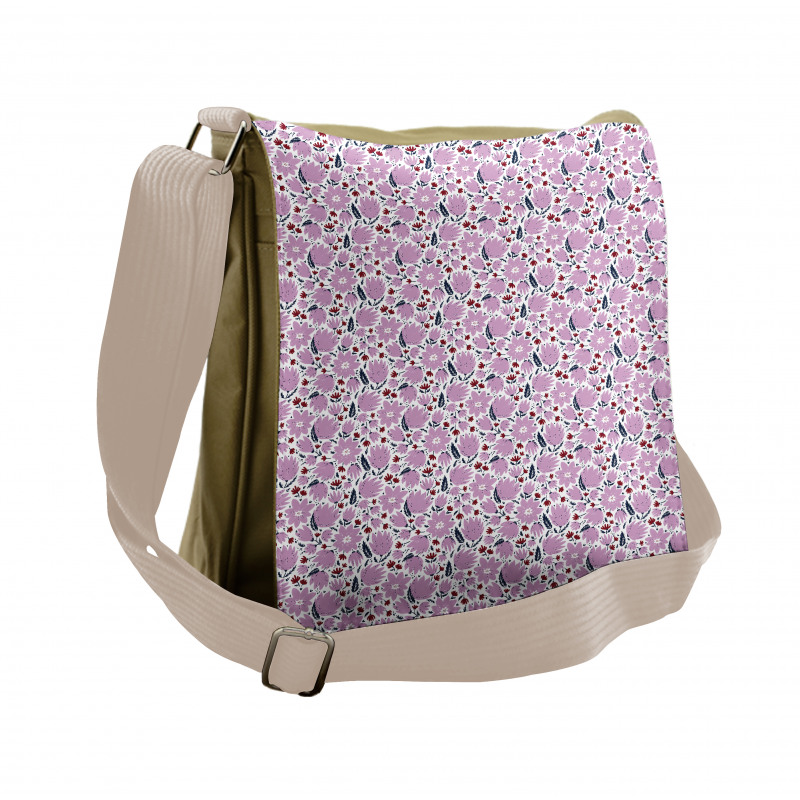 Garden Art Pattern Messenger Bag