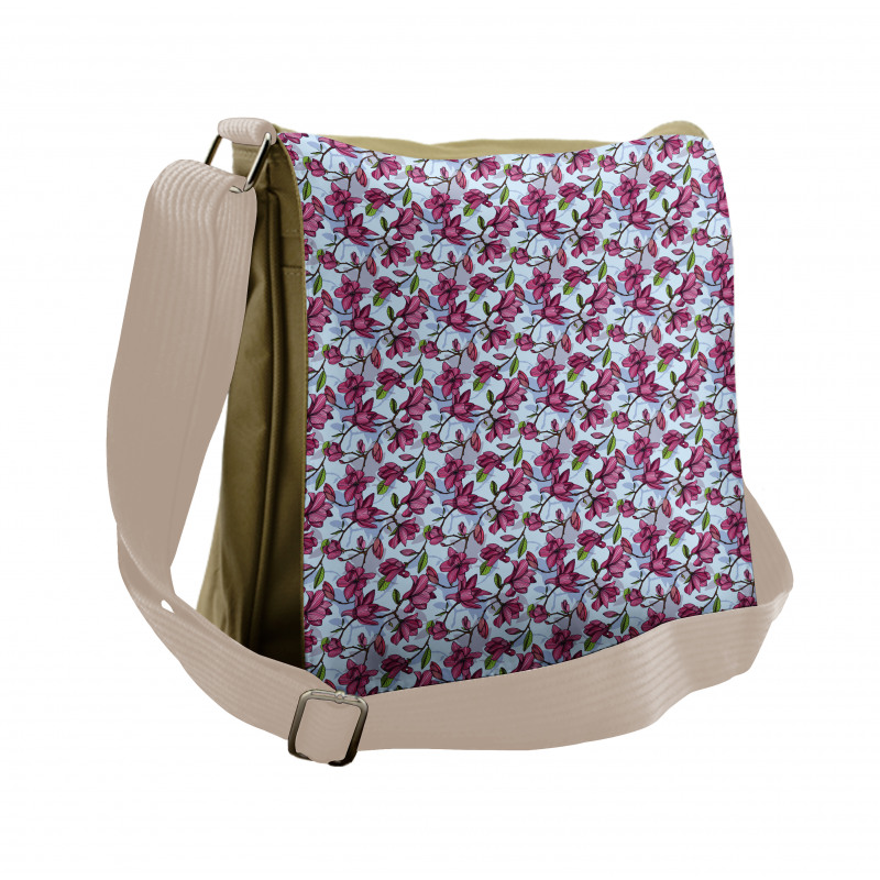 Flowering Branches Messenger Bag