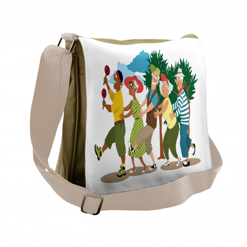 Line Dance Holiday Messenger Bag