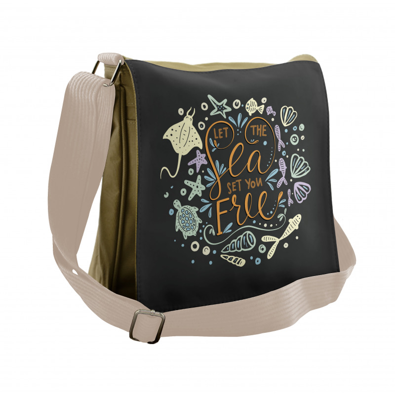 Let the Sea Set You Free Messenger Bag