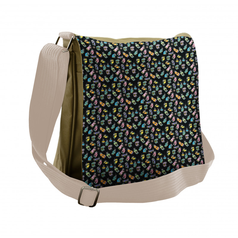 Doodle Goat Clothes Messenger Bag