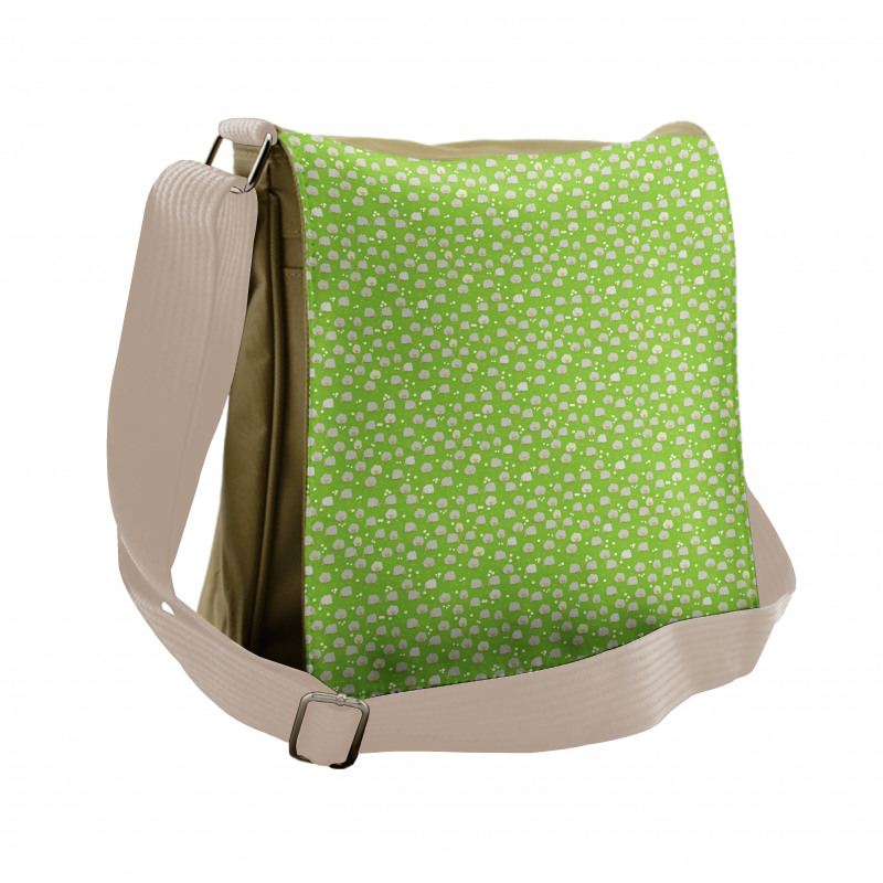 Goat Herd Graze on Meadow Messenger Bag