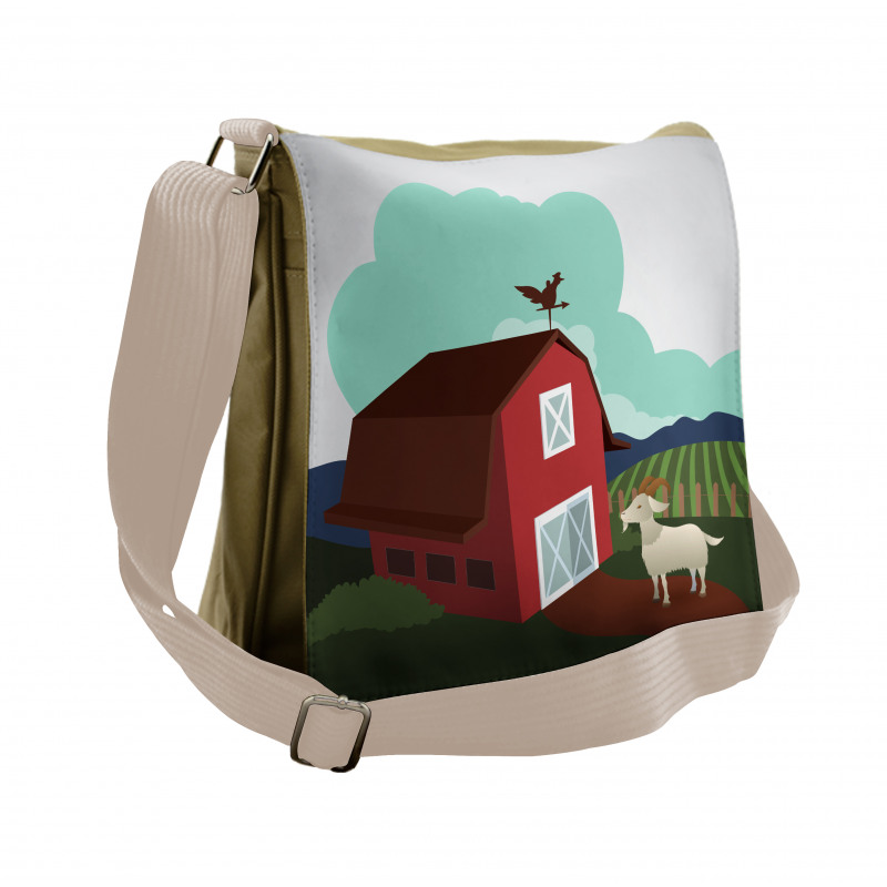 Rural Farmland Crop Bovine Messenger Bag