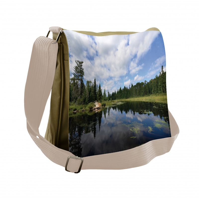 Forest River Scenery Messenger Bag