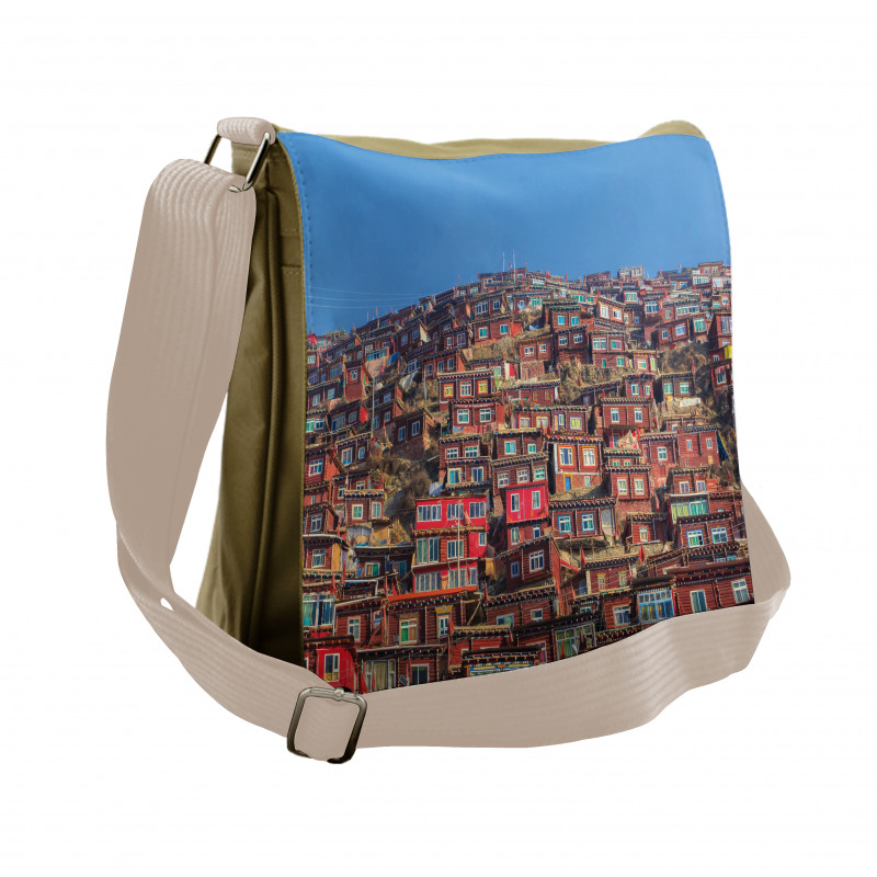 Old Houses Larung Gar Messenger Bag