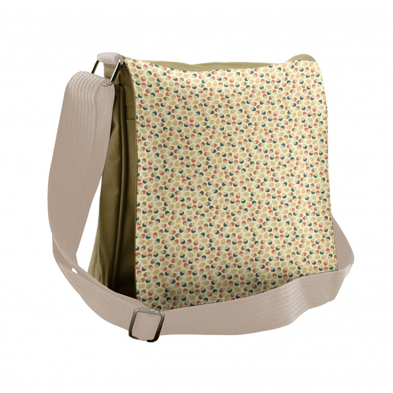 Colorful Oak Seed Pattern Messenger Bag