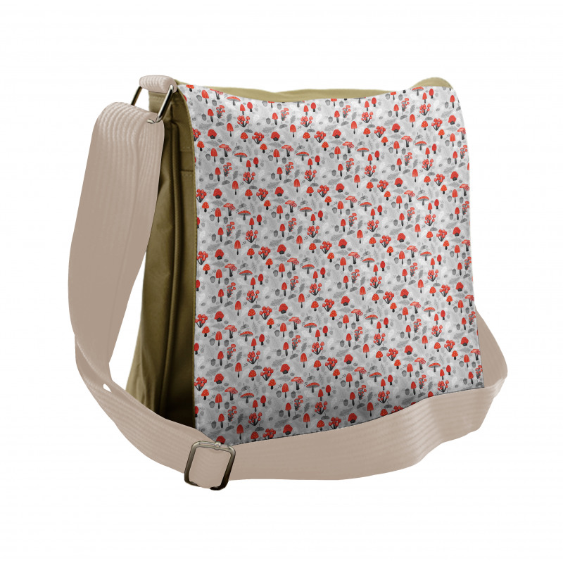 Sketch Woodland Design Messenger Bag