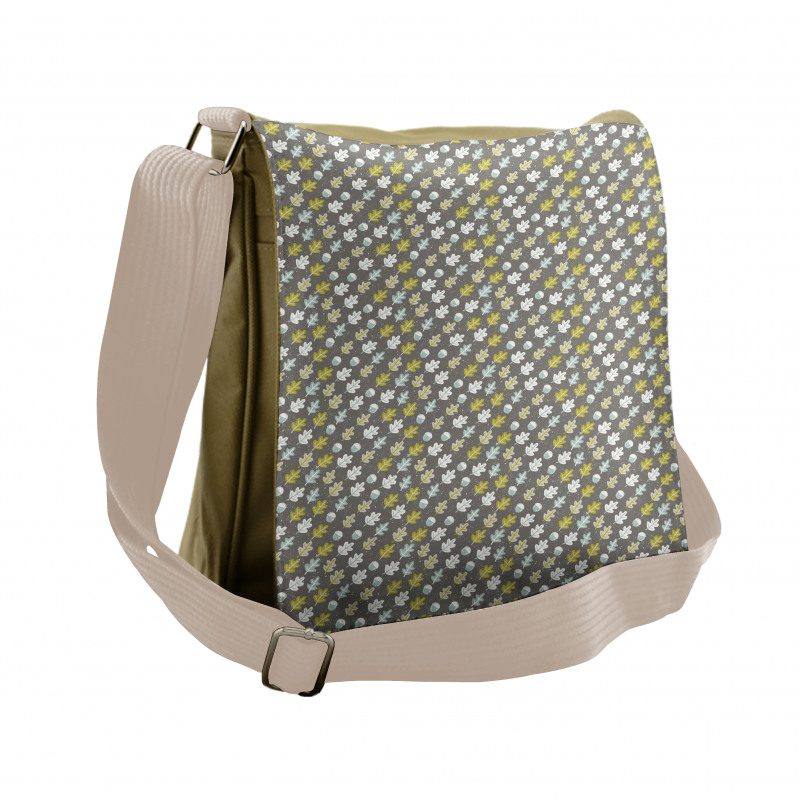 Simplistic Flat Art Flora Messenger Bag