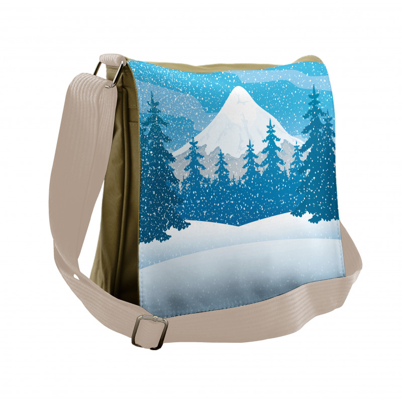 Mountain Forest Messenger Bag