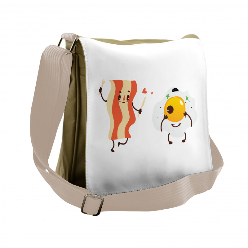 Funny Cartoon Characters Messenger Bag