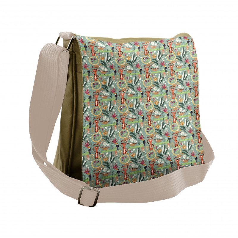 Rain Forest Animals Messenger Bag