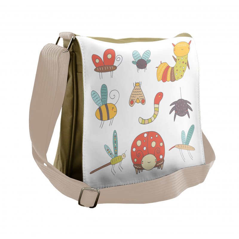 Nursery Doodle Bugs Messenger Bag