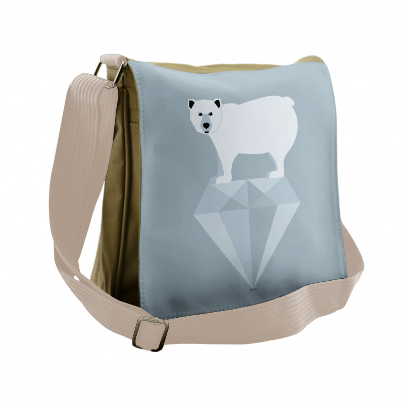 Geometric Animal Messenger Bag