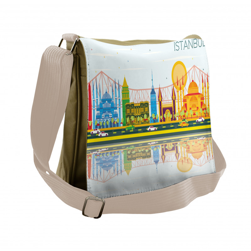 Cultural Landmarks Messenger Bag