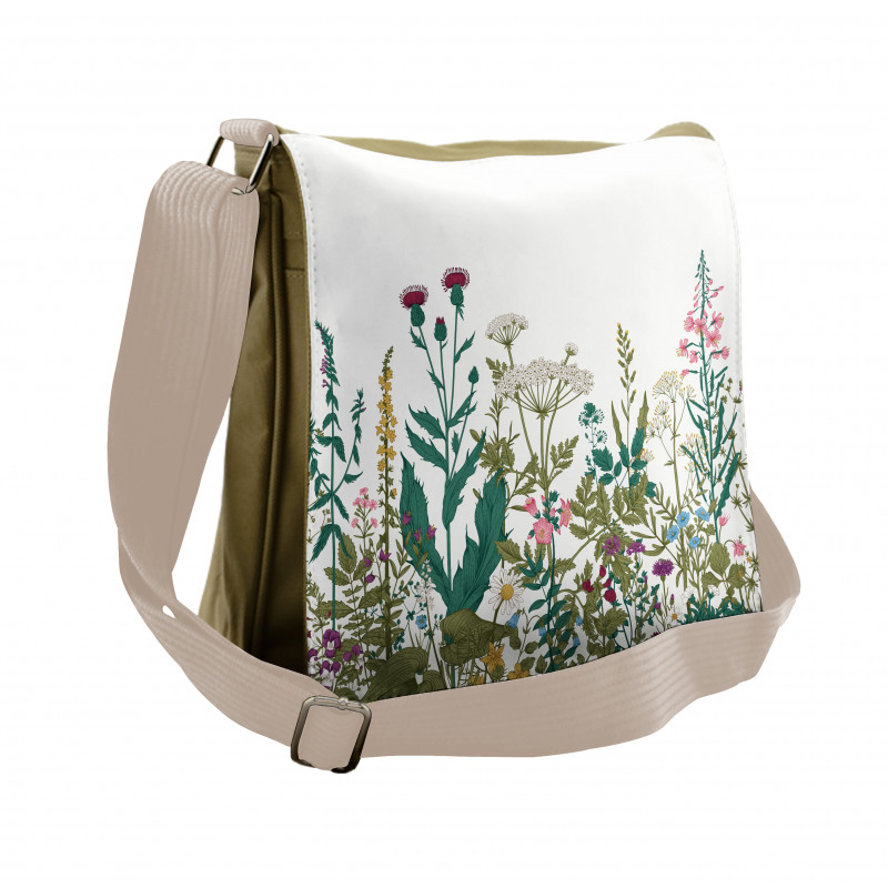 Wildflower Arrangement Messenger Bag