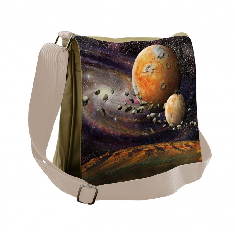 Universe Space Planets Messenger Bag
