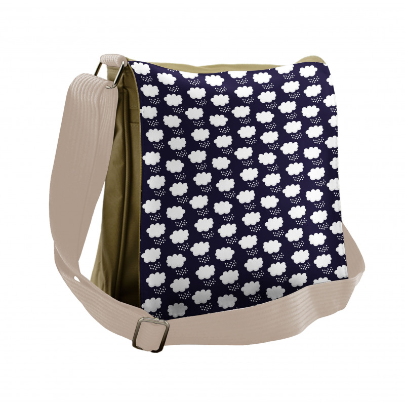 Raining Cumulus Clouds Messenger Bag