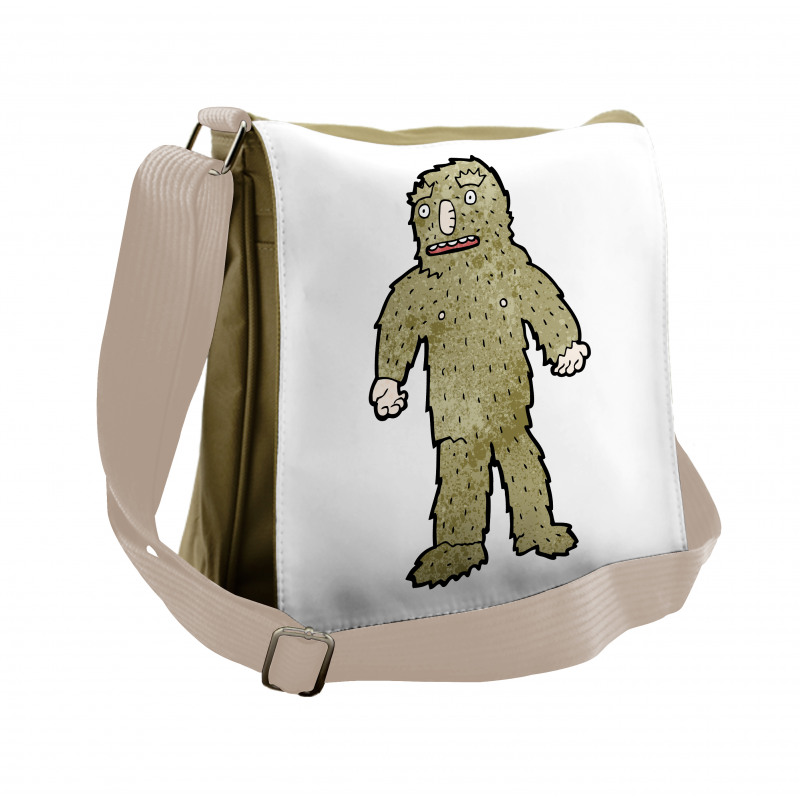 Quirky Grungy Bigfoot Messenger Bag