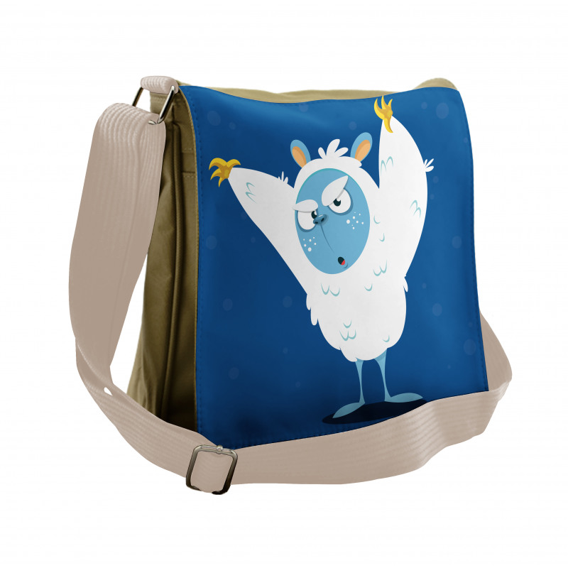 Wild Scary Yeti Costume Messenger Bag