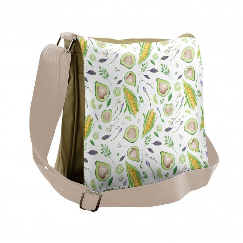 Fresh Salad Ingredients Messenger Bag