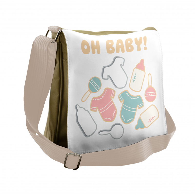 Newborn Infant Bodysuit Messenger Bag