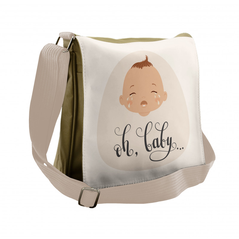 Cartoon Crying Baby Messenger Bag