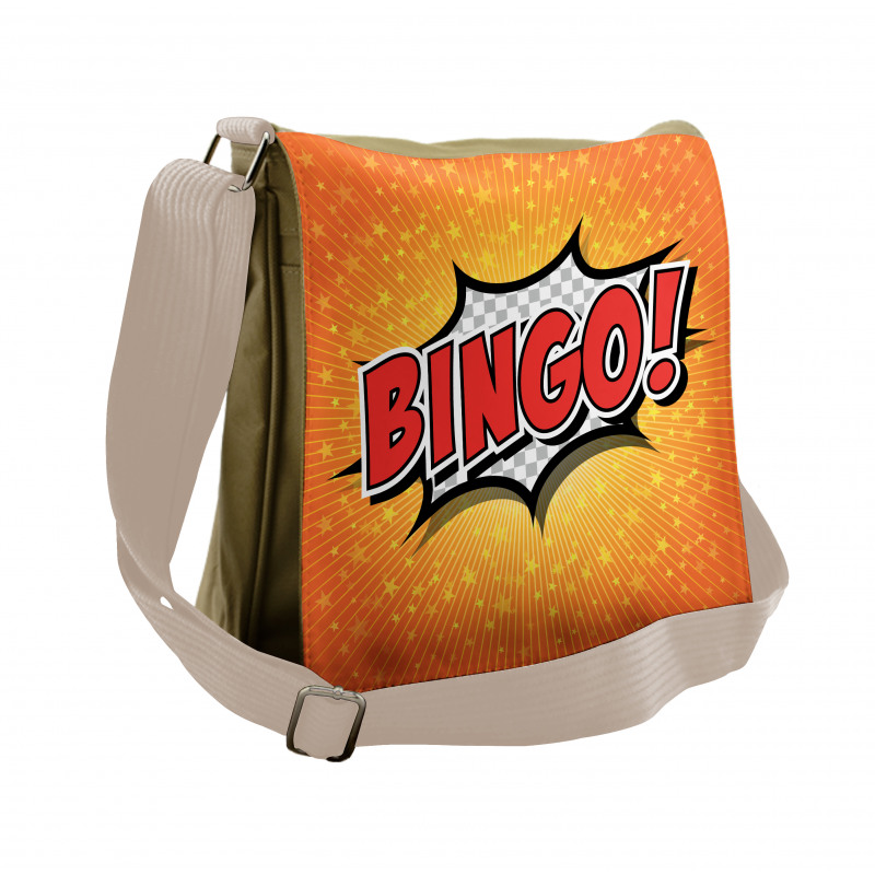 Cartoon Speech Bubble Messenger Bag