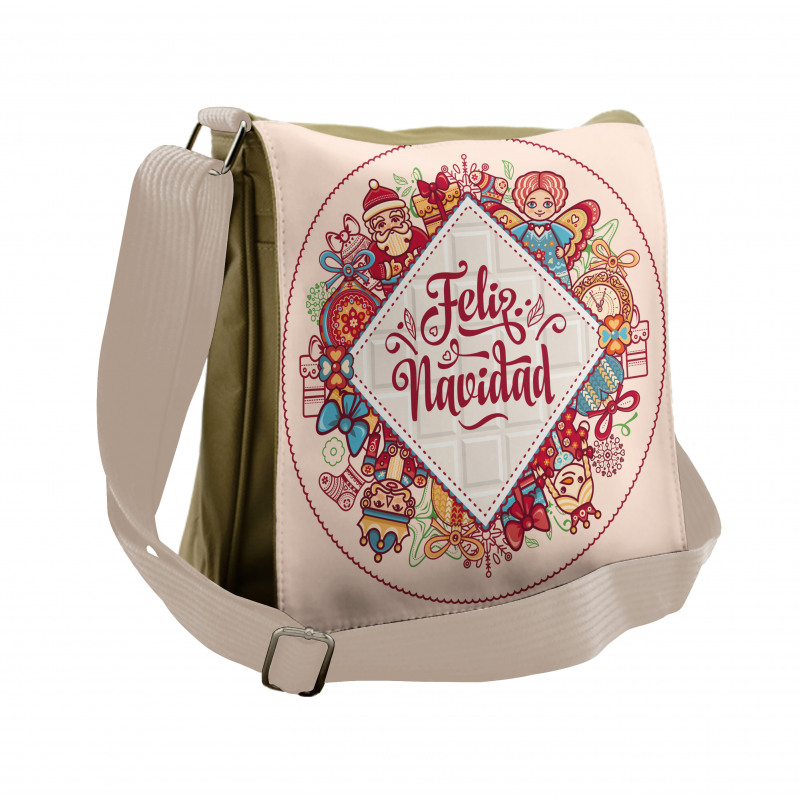 Feliz Navidad Christmas Messenger Bag