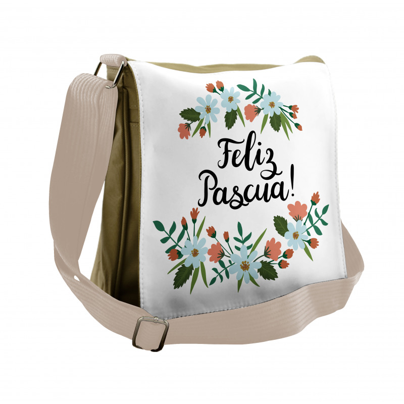 Feliz Pascua Easter Messenger Bag