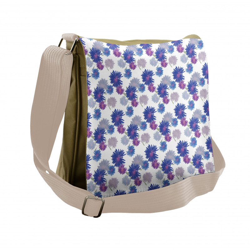 Blossoming Daisies Design Messenger Bag