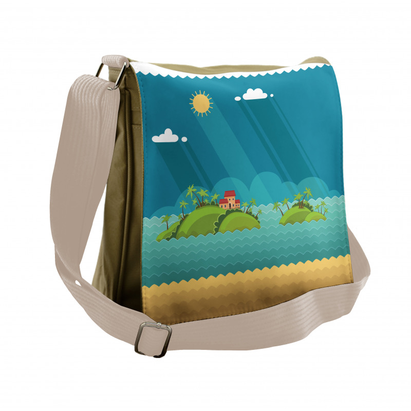 Tropical Islands Ocean Messenger Bag