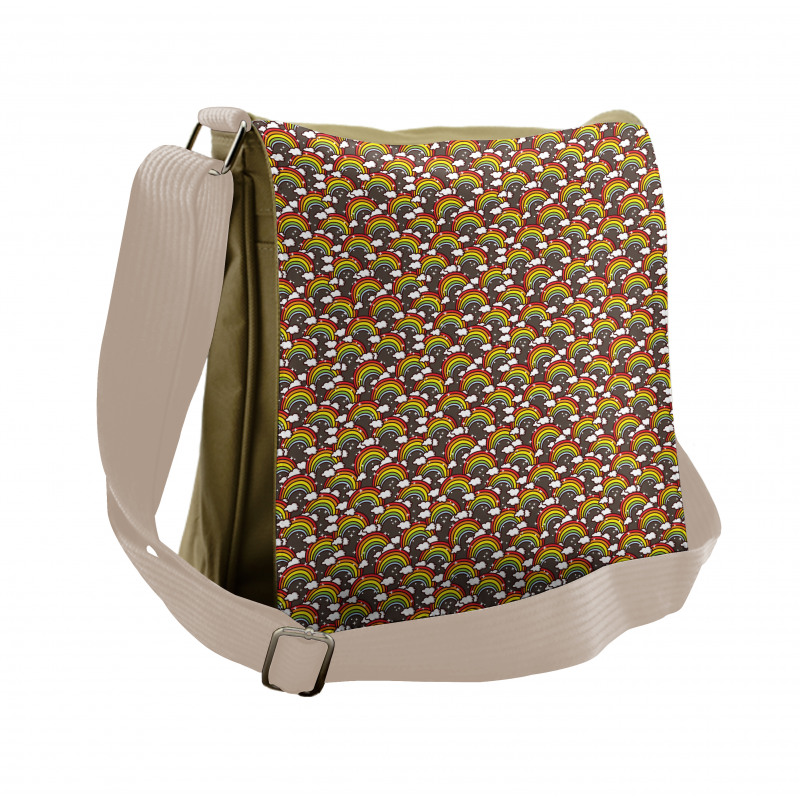 Colorful Magic Sky Messenger Bag