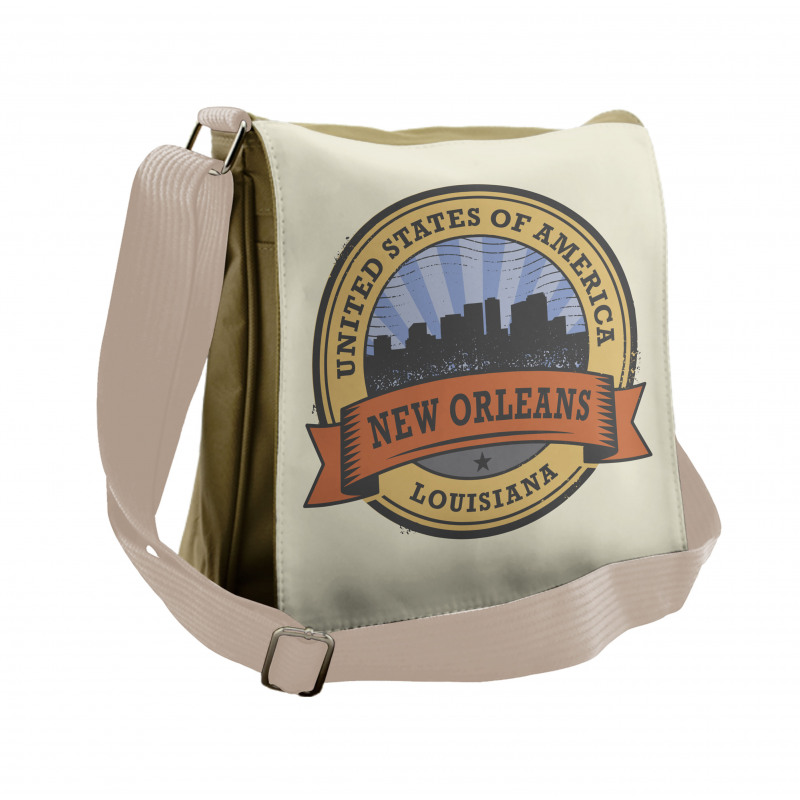 Louisiana City View Messenger Bag