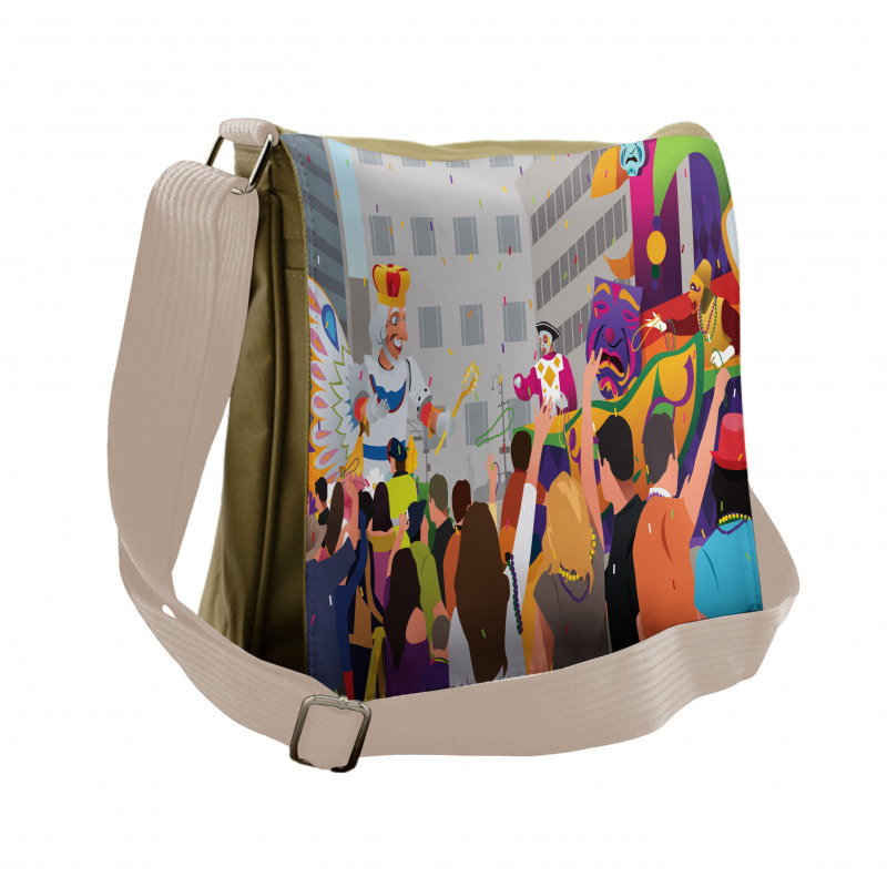 People in Festival Messenger Bag