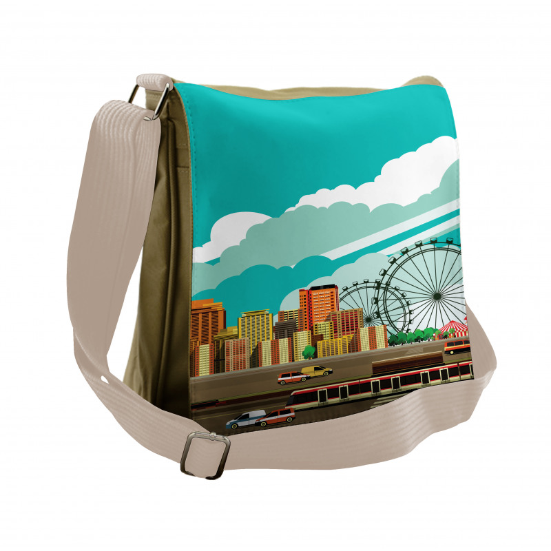 Downtown Panaroma Messenger Bag